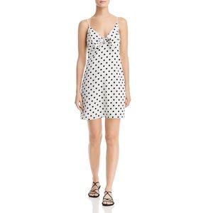 NEW Re:named Polka Dot Tie Front Mini Dress